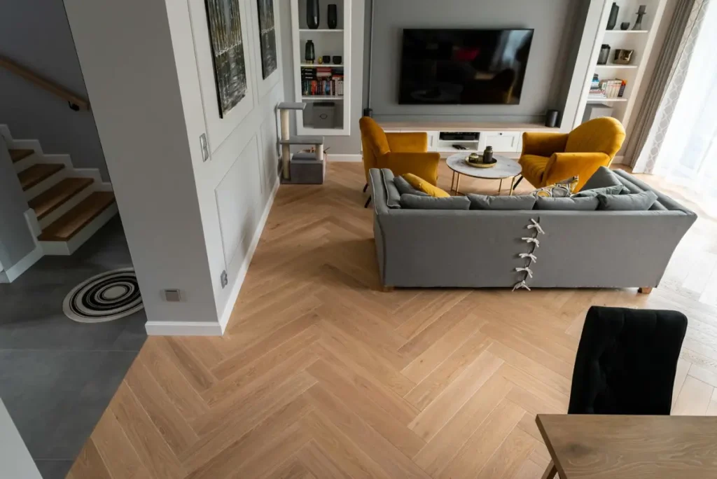 krakow montowanie podlogi drewnianej klasyczna jodełka