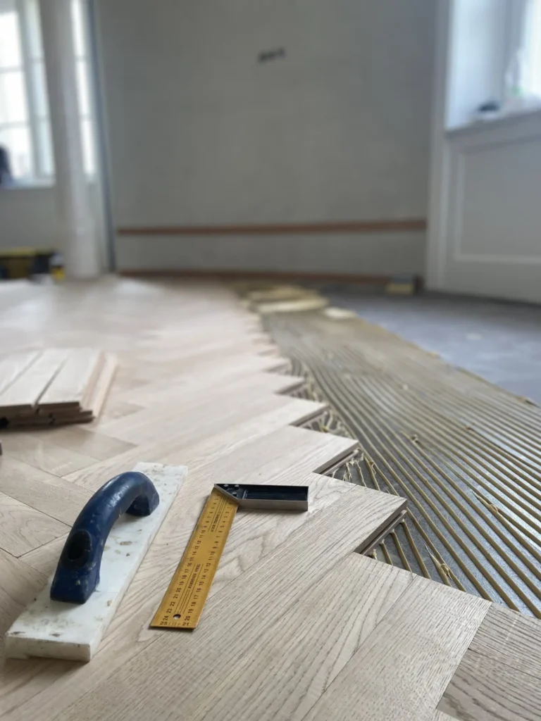 Ukladanie-surowego-parkietu